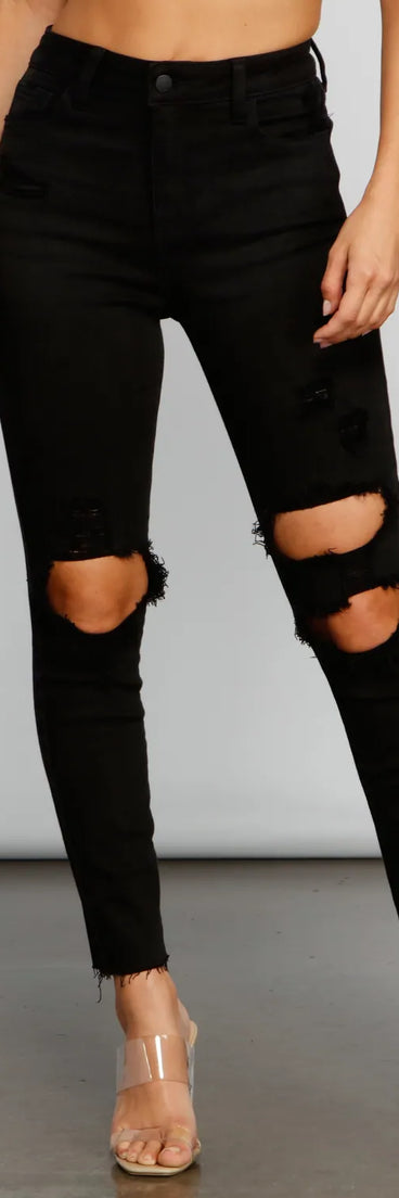 Sleek High Rise Skinny Jeans