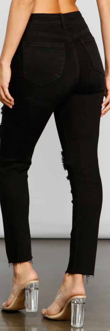 Sleek High Rise Skinny Jeans