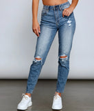 Tobi High Rise Destructed Mom Jeans
