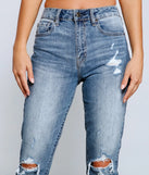 Tobi High Rise Destructed Mom Jeans
