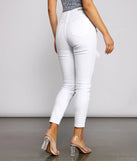 High-Rise Destructed Skinny Ankle Jeans