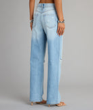 High-Rise Distressed Boyfriend Jeans