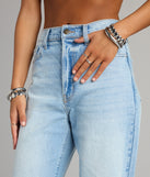 High-Rise Distressed Boyfriend Jeans