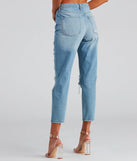 Ella Distressed Mom Jeans