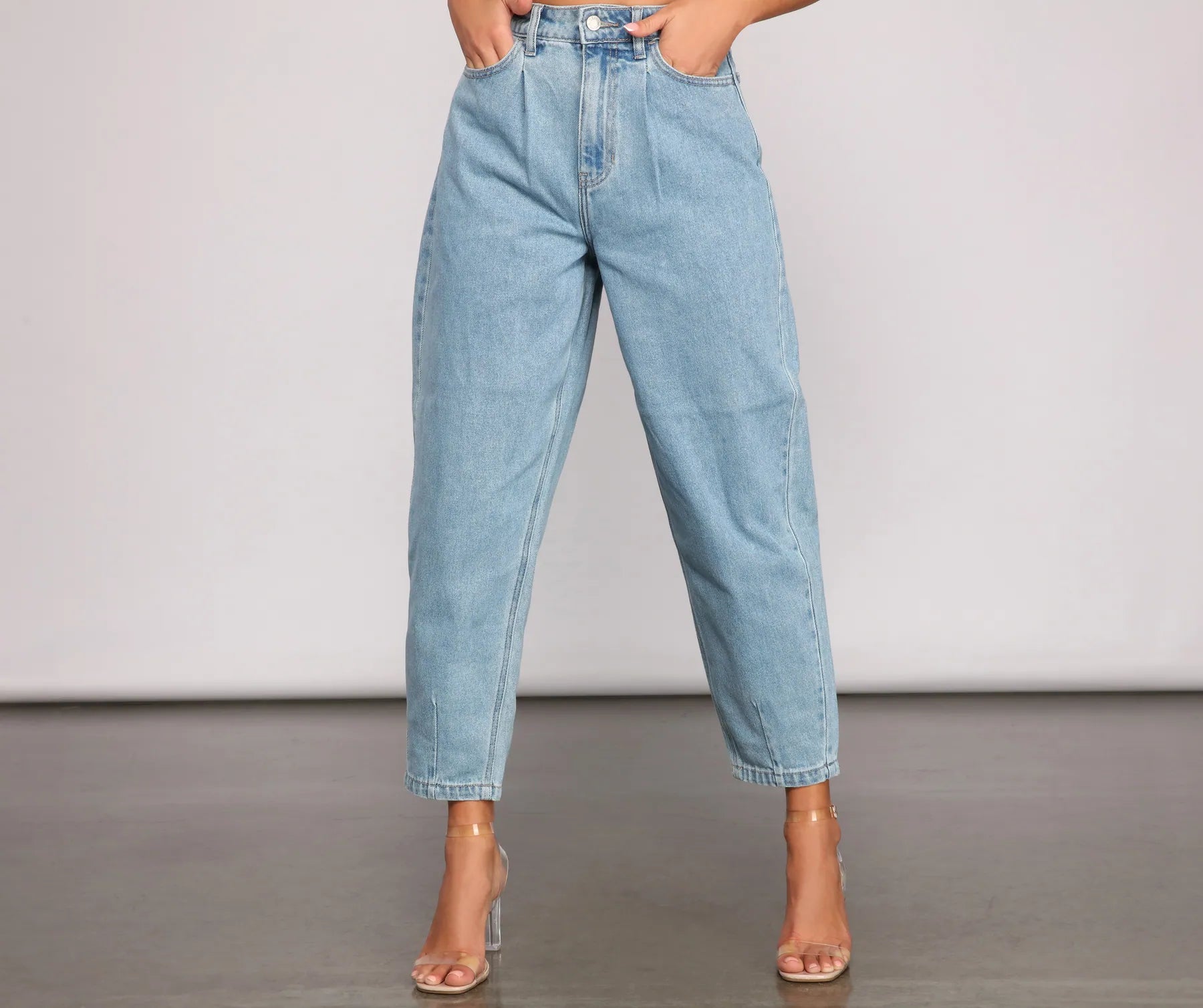 【YOURNUS】Trigger Cat Balloon Wide Denim Baggy Balloon Jean