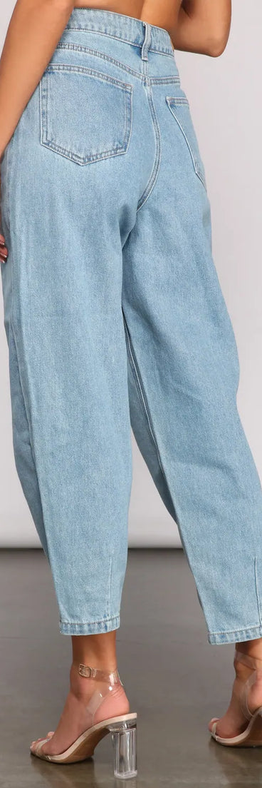Essential High Rise Balloon Jeans