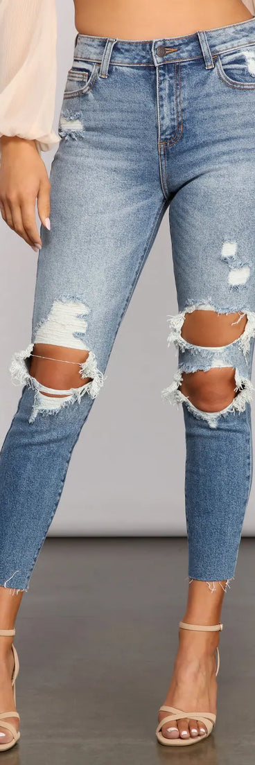 Stylish Staple High Rise Skinny Jeans