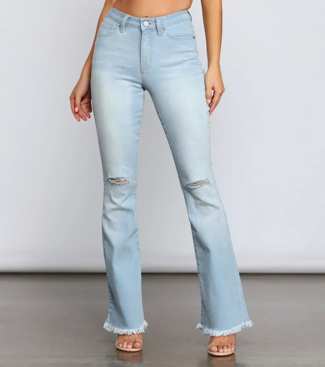 Walk It Out In Style High-Rise Flared Jeans