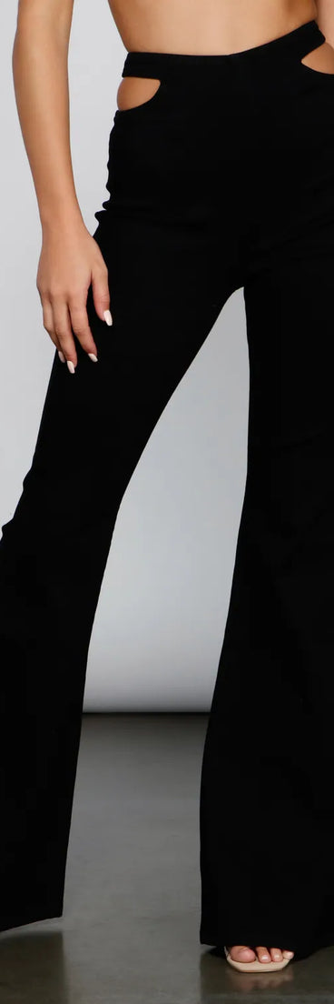 Bring The Flare Cutout Jeans