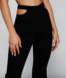 Bring The Flare Cutout Jeans