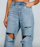 Throwback Vibes High-Rise Destroyed Boyfriend Jeans