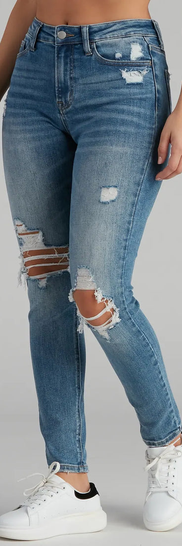 Harper Mid-Rise Skinny Jeans by Windsor Denim