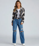 Classic Casual Distressed Boyfriend Jeans