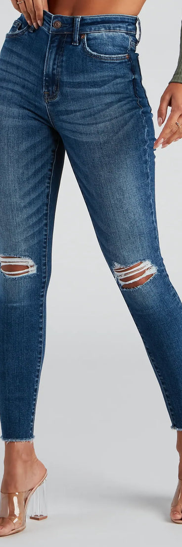 Taylor High Rise Skinny Crop Jeans By Windsor Denim