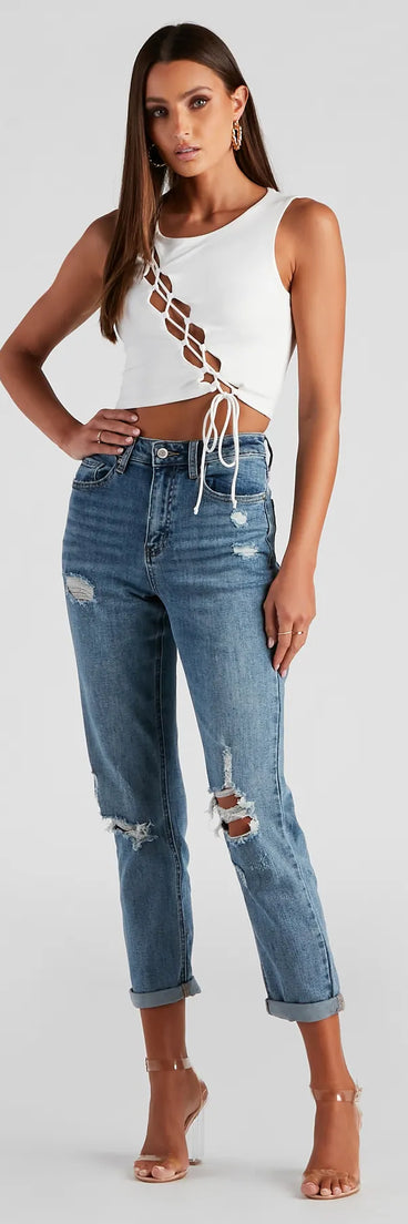 Amanda High-Rise Boyfriend Jeans by Windsor Denim