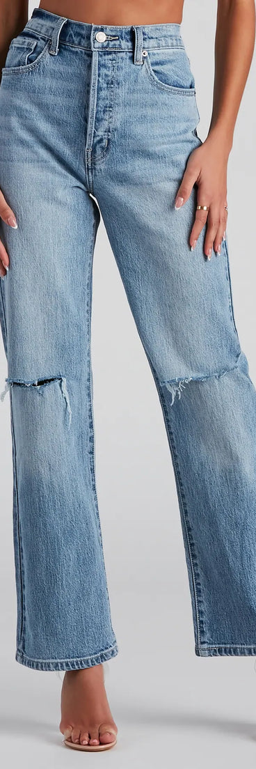 Got The Blues High Rise Boyfriend Jeans