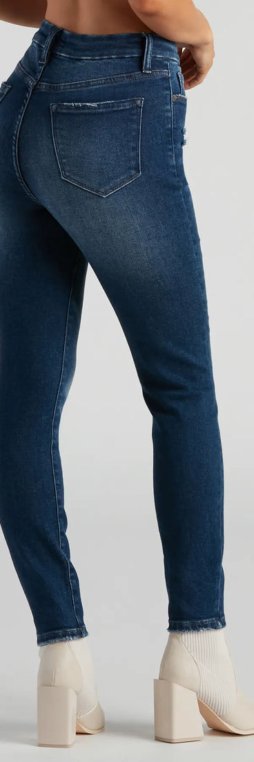 Taylor High-Rise Destructed Skinny Ankle Jeans by Windsor Denim