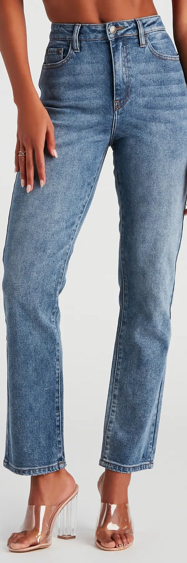 Desa High-Rise Straight Leg Jeans By Windsor Denim