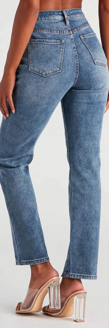 Desa High-Rise Straight Leg Jeans By Windsor Denim