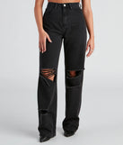 Effortless Edge Wide-Leg Denim Jeans