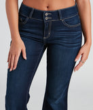 Drop It Low Mid Rise Flare Denim Jeans