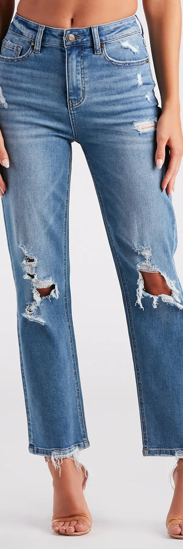 Savannah High-Rise Straight-Leg Jeans by Windsor Denim