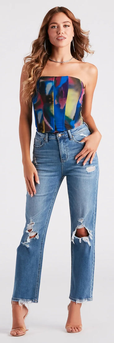 Savannah High-Rise Straight-Leg Jeans by Windsor Denim