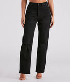 There She Goes High-Rise Slit Boyfriend Jeans