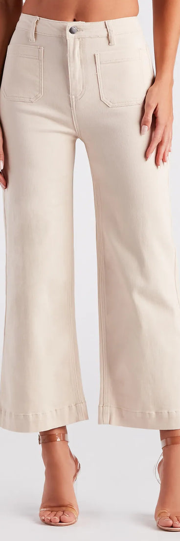 Go-Getter High Rise Wide Leg Denim Jeans