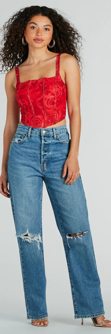 High Demand Distressed Boyfriend Denim Jeans