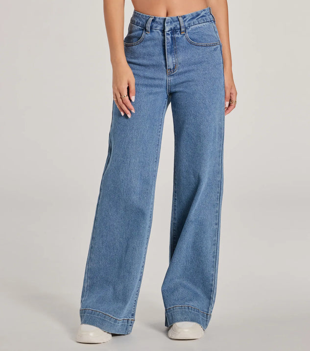 Easy Coolness Wide-Leg Denim Jeans | Windsor