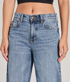 Create bold, fashion-forward looks for spring or summer with the Cool Trend High-Rise Cuffed Wide-Leg Denim Jeans in medium denim wash, a must-have piece from Windsor’s collection of stylish bottoms for women.