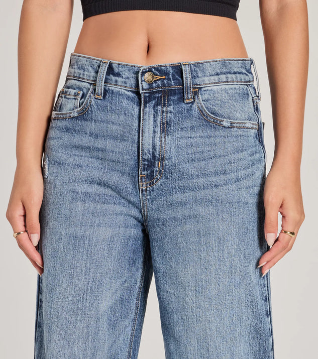 Cool Trend High-Rise Cuffed Wide-Leg Denim Jeans | Windsor Cool Trend High-Rise Cuffed Wide-Leg Denim Jeans | Windsor