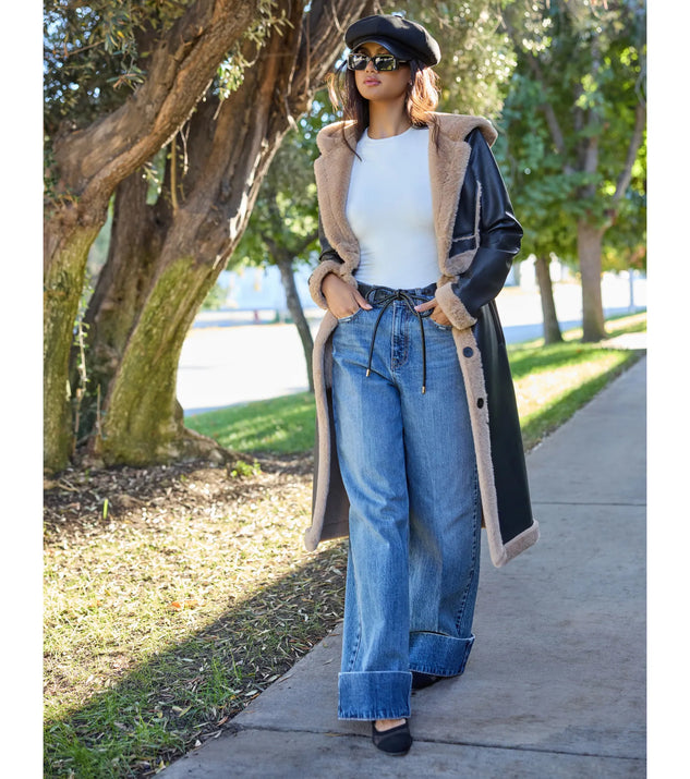 Cool Trend High-Rise Cuffed Wide-Leg Denim Jeans | Windsor Cool Trend High-Rise Cuffed Wide-Leg Denim Jeans | Windsor