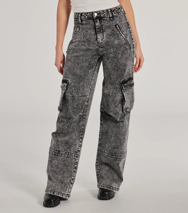 ◆ojos◆ Crack Washed Denim Pants Charcoal 24SS-PT01-CC Charcoal Baggy Denim – DISCONT'D