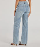 The Stylish Refresh High-Rise Wide-Leg Denim Jeans is a trendy women's bottom in medium denim wash, designed with modern details and alluring textures to complete chic outfits for 2025.