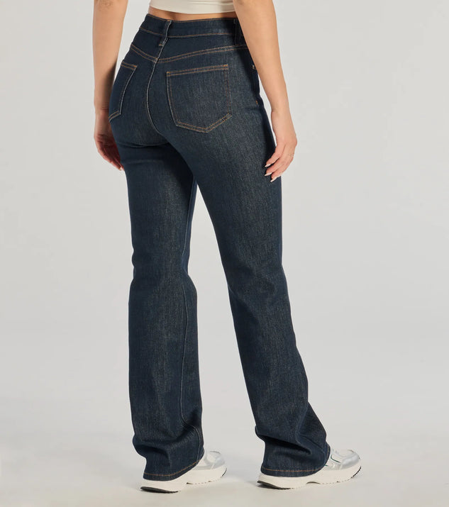 送料・関税込み! Urban Sophistication Denim Jeans &Wild Rivet Elevated Chic High-Rise Straight Leg Denim Jeans | Windsor