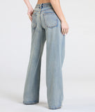 Elevate summer looks with the Fresh Take Mid-Rise Baggy Denim Jeans, a sleek pair of denim blue jeans designed for comfort, shape, and style.