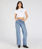 Create bold, fashion-forward looks for spring or summer with the Trendy Club Lace-Up Straight-Leg Jeans in dark denim wash, a must-have piece from Windsor’s collection of stylish bottoms for women.