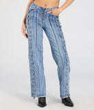 Create bold, fashion-forward looks for spring or summer with the Trendy Club Lace-Up Straight-Leg Jeans in dark denim wash, a must-have piece from Windsor’s collection of stylish bottoms for women.