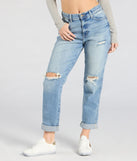The Prepare To Love High RIse Boyfriend Denim Jeans is a trendy women's bottom in denim, designed with modern details and alluring textures to complete chic outfits for 2025.