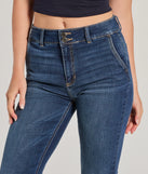 Create bold, fashion-forward looks for spring or summer with the Effortless Staple High-Rise Bootcut Jeans in dark denim wash, a must-have piece from Windsor’s collection of stylish bottoms for women.
