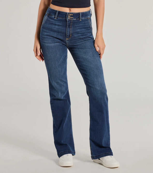 Effortless Staple High-Rise Bootcut Jeans | Windsor