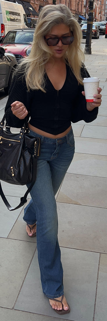 So Far So Good High-Rise Bootcut Denim Jeans