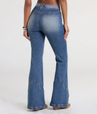 Pair the Got A Flare For It High Rise Denim Jeans with your favorite crop or bodysuit for effortless warm-weather looks with on-trend dark denim wash jeans that speak your style.