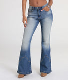Pair the Got A Flare For It High Rise Denim Jeans with your favorite crop or bodysuit for effortless warm-weather looks with on-trend dark denim wash jeans that speak your style.