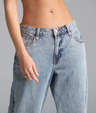 The On Trend Mid-Rise Wide-Leg Denim Jeans in light blue brings edge and energy to your vibe, ready to elevate any festival look or concert outfit.