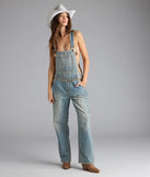 Casual Babe Tinted Denim Overalls