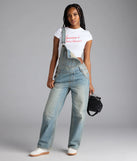 Casual Babe Tinted Denim Overalls