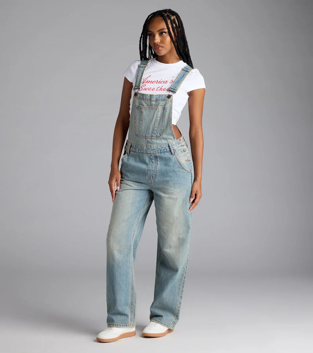 Casual Babe Tinted Denim Overalls | Windsor